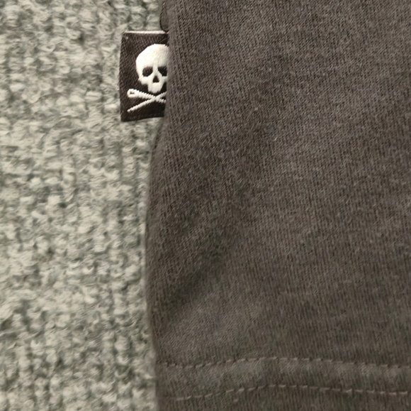 Marc Echo Cut & Sew Skull And Eagle Black‎ Graphic T-Shirt Size Extra Large - Picture 4 of 7